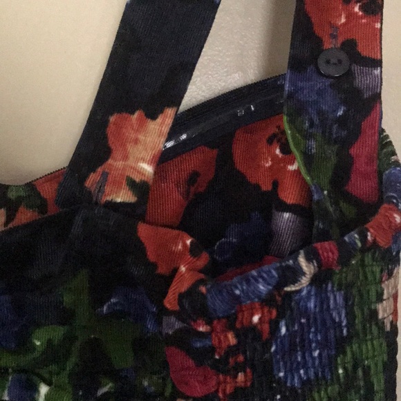 HD in Paris Anthro Corduroy Floral dress! - Picture 7 of 8